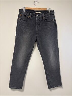 Levi's Wedgie Straight Black Wash Jeans